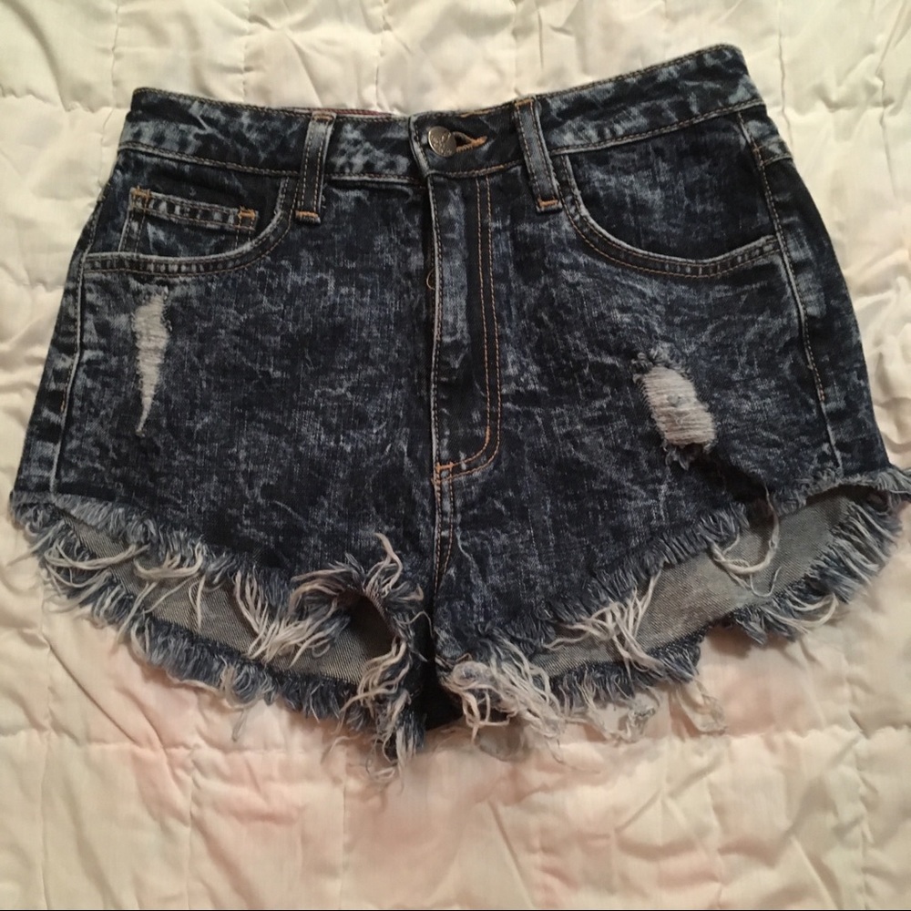 Hidden Jeans Distressed Cut Off Jean Shorts